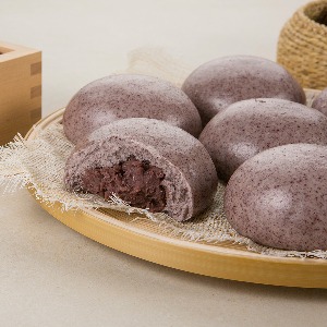 Direct selling Anheung steamed bread, black rice 1.6kg, 25 Korean Red Beans